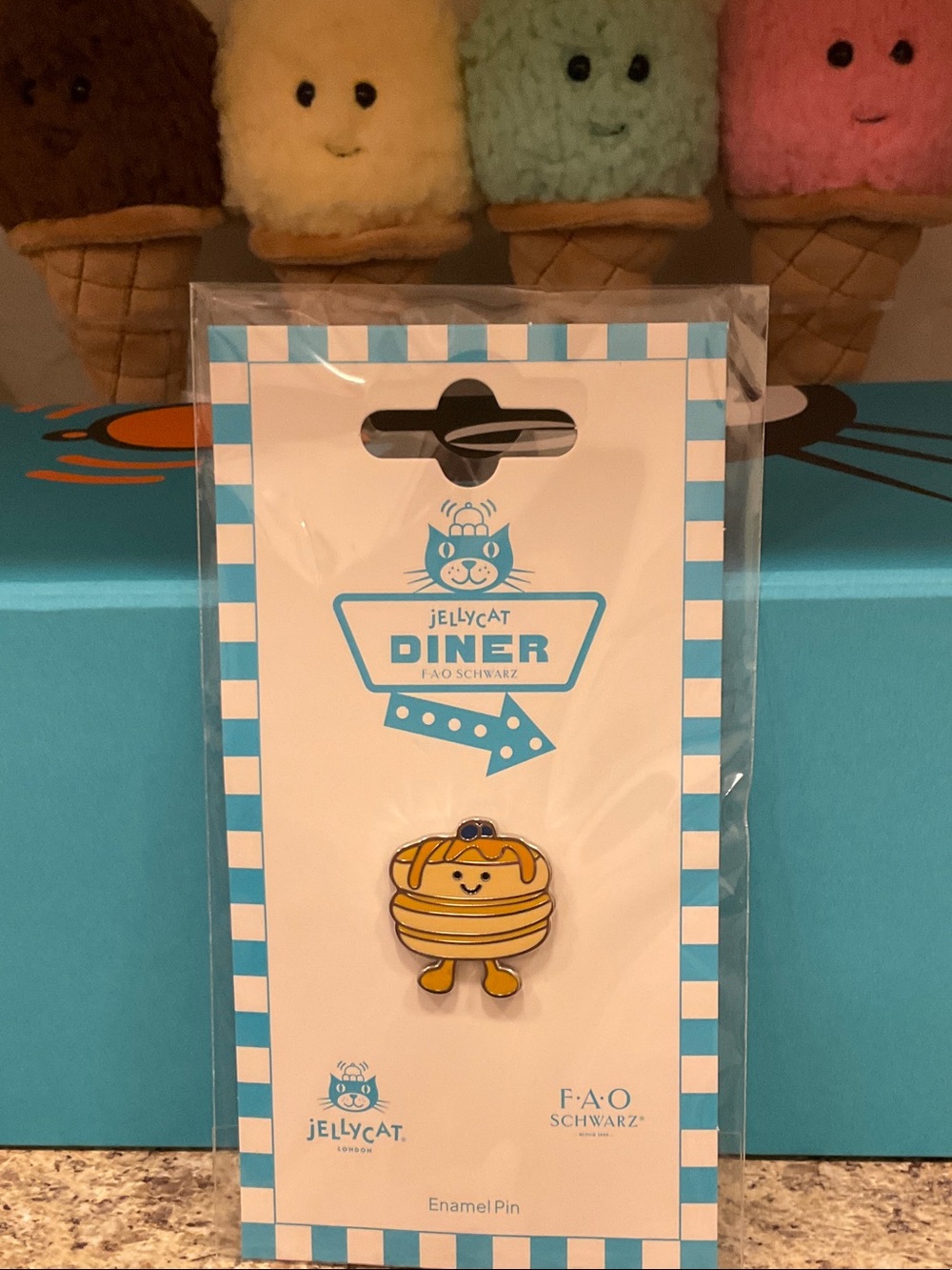 Jellycat Yellow Pancake Diner Enamel Pin